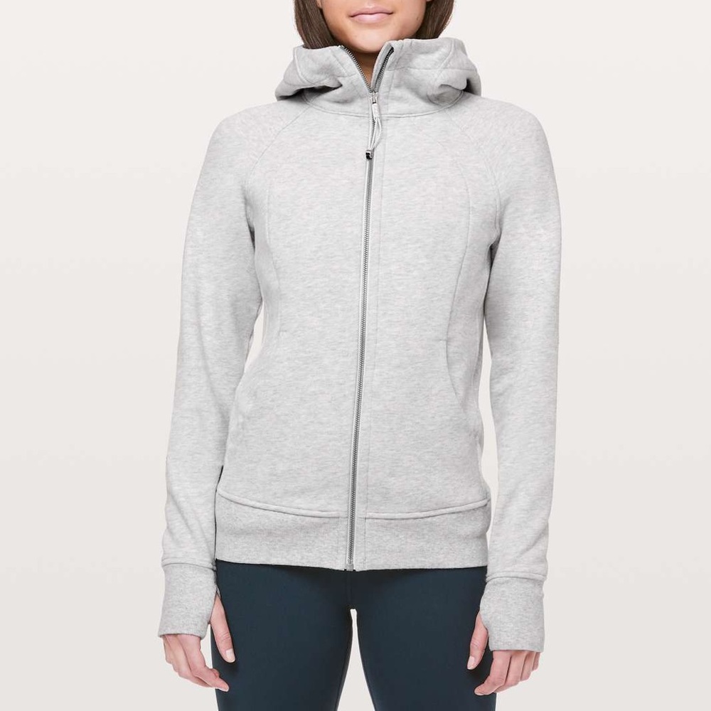 Lululemon Grey Scuba Full Zip Hoodie Size 4